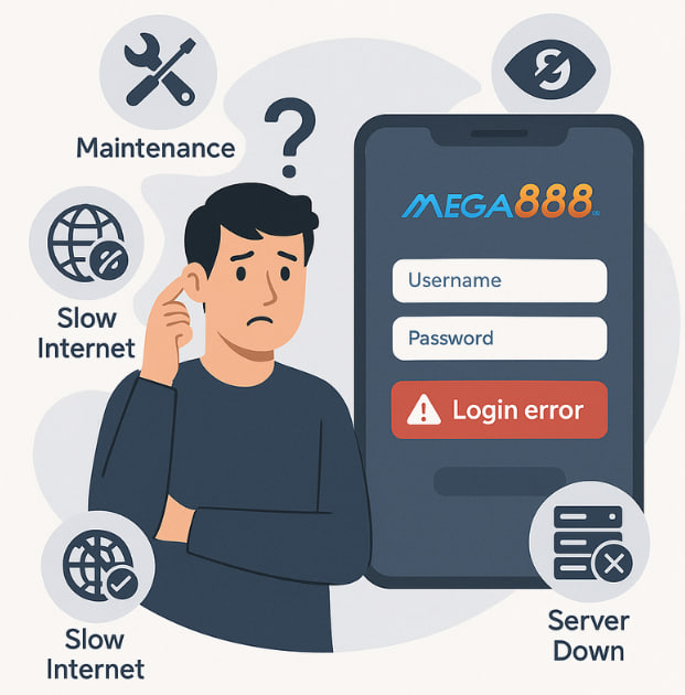 mega888 tak boleh login